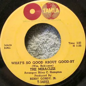 Pochette What's So Good About Good-By / I've Been Good to You