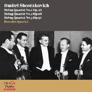 Pochette de Dmitri Shostakovich: String Quartets Nos. 1, 2 & 5 de Dmitri Shostakovich - Borodin Quartet