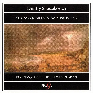 Pochette de String Quartets no. 5 / no. 6 / no. 7 de Dmitri Shostakovich - Taneyev Quartet