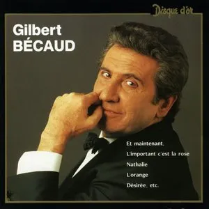 Pochette de Disque d’or de Gilbert Bécaud