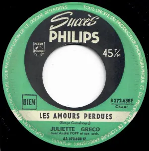 Pochette de Les Amours perdues / L’Amour à la papa de Juliette Gréco