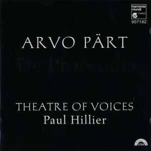 Pochette de De Profundis de Paul Hillier - Theatre of Voices - Arvo Pärt