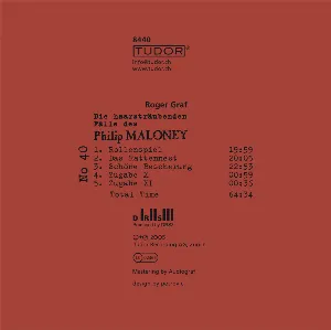 Pochette de Die haarsträubenden Fälle des Philip Maloney, N° 40 de Roger Graf