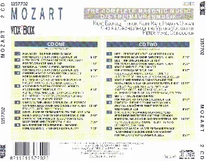 Pochette de The Complete Masonic Music de Kurt Equiluz - Peter Maag - Wolfgang Amadeus Mozart - Orchester der Wiener Volksoper