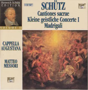 Pochette de Cantiones sacrae / Kleine geistliche Concerte I / Madrigali de Heinrich Schütz
