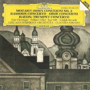 Pochette Mozart: Horn Concerto no. 3 / Bassoon Concerto / Oboe Concerto / Haydn: Trumpet Concerto