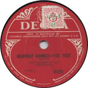 Pochette de Muskrat Ramble / Dixieland Shuffle de Bob Crosby and His Orchestra