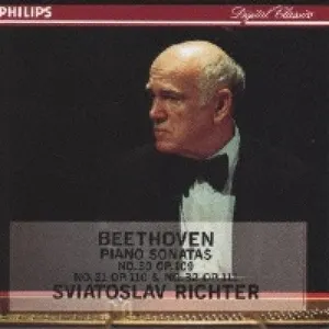 Pochette de Piano Sonatas No. 30 Op. 109, No. 31 Op. 110 & No. 32 Op. 111 de Ludwig van Beethoven - Sviatoslav Richter