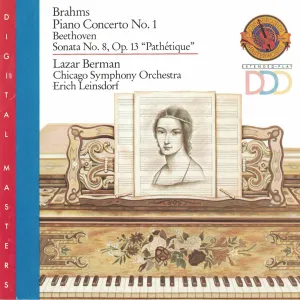 Pochette de Piano Concerto No. 1 / Sonata No. 8, Op. 13 "Pathétique" de Ludwig van Beethoven - Erich Leinsdorf - Chicago Symphony Orchestra - Lazar Berman - Johannes Brahms
