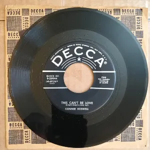 Pochette de This Can't Be Love / Star Dust de Connee Boswell