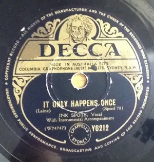 Pochette de It Only Happens Once / Land of Love de The Ink Spots