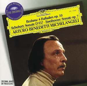 Pochette Brahms: 4 Balladen Op. 10 / Schubert: Klaviersonate D 537 / Beethoven: Klaviersonate No. 4 op. 7