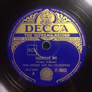 Pochette de Squeeze Me / Royal Garden Blues de Bob Crosby and His Orchestra