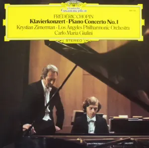 Pochette de Klavierkonzert • Piano Concerto No. 1 de Fryderyk Chopin - Carlo Maria Giulini - Krystian Zimerman - Los Angeles Philharmonic