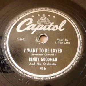 Pochette de I Want to Be Loved / Mahzel de Benny Goodman and His Orchestra