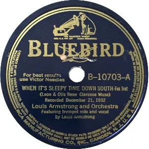 Pochette de When It's Sleepy Time Down South / Mighty River de Louis Armstrong & His Orchestra
