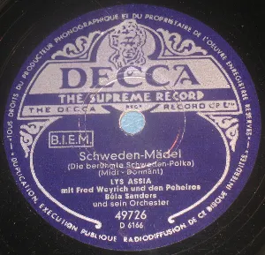 Pochette de Schweden-Mädel / Du bist Musik de Lys Assia