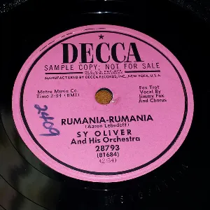 Pochette de On the Trail / Rumania-Rumania de Sy Oliver and His Orchestra