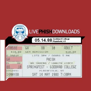 Pochette de 1988-05-14: Goddard College, Plainfield, VT, USA de Phish
