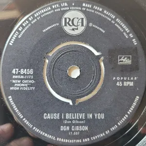 Pochette de Cause I Believe In You de Don Gibson