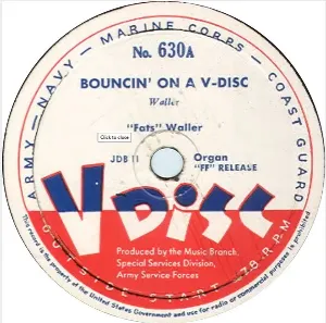 Pochette Bouncin’ on a V‐Disc / I Can’t Escape From You