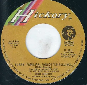 Pochette de Funny, Familiar, Forgotten Feelings de Don Gibson