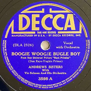 Pochette Boogie Woogie Bugle Boy / Bounce Me Brother With a Solid Four