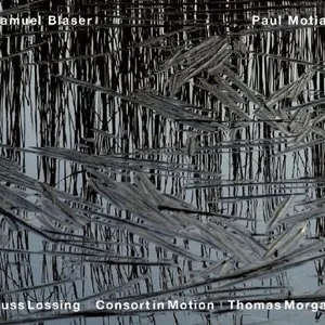 Pochette de Consort in Motion de Thomas Morgan - Paul Motian - Samuel Blaser