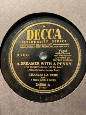 Pochette de Dreamer With a Penny / Have a Little Sympathy de Gordon Jenkins & His Orchestra
