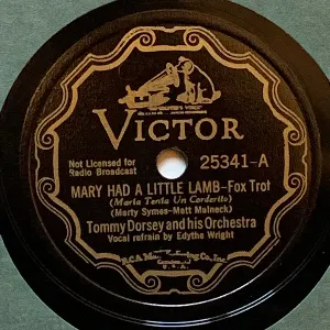 Pochette de Mary Had a Little Lamb / Did I Remember de Tommy Dorsey and His Orchestra