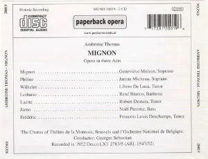 Pochette de Mignon de Ambroise Thomas