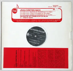 Pochette de Concerto pour Hautbois et Orchestre en Fa majeur / Concerto pour Flûte et Orchestre en Ré majeur / Concerto pour Clavecin et Orchestre en do mineur de Johann Christian Bach