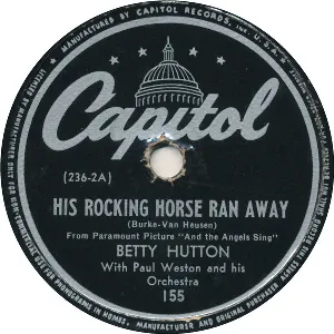 Pochette de His Rocking Horse Ran Away / It Had to Be You de Paul Weston and His Orchestra