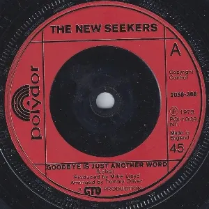 Pochette de Goodbye Is Just Another Word / Me and My Guitar de The New Seekers
