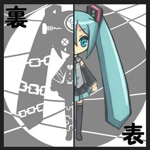 Pochette de the monochrome disc de Hatsune Miku