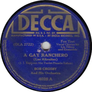 Pochette de A Gay Ranchero / Something New de Bob Crosby and His Orchestra