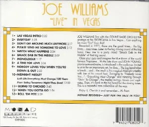 Pochette de Live in Vegas de Joe Williams