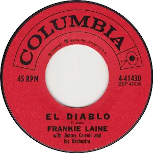 Pochette de El Diablo / The Valley of a Hundred Hills de Frankie Laine