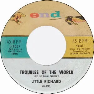 Pochette Troubles of the World / Save Me Lord