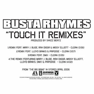 Pochette de Touch It Remixes (Explicit Version) - Single de Busta Rhymes