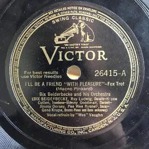 Pochette de I’ll Be a Friend “With Pleasure” / Mary (What Are You Waiting For?) de Paul Whiteman and His Orchestra