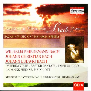 Pochette de Geistliche Musik der Bach Familie, vol 4 de Wilhelm Friedemann Bach - Rheinische Kantorei - Hermann Max - Das Kleine Konzert