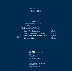 Pochette de Die haarsträubenden Fälle des Philip Maloney, N° 92 de Roger Graf