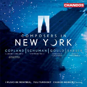 Pochette de Composers in New York de Yuli Turovsky - Charles Neidich - I Musici de Montréal