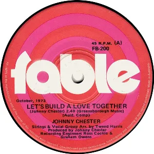Pochette de Let's Build a Love Together de Johnny Chester
