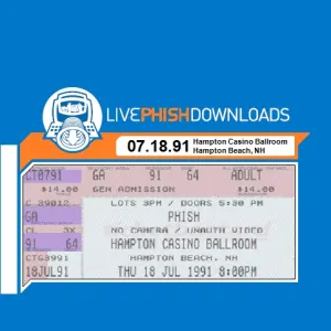 Pochette de 1991-07-18: Hampton Casino Ballroom, Hampton Beach, NH, USA de Phish