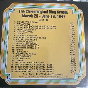 Pochette de The Chronological Bing Crosby Volume 45 1947 de Bing Crosby