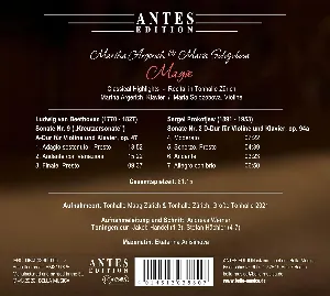 Pochette de Martha Argerich + Maria Solozobova: Magie de Martha Argerich