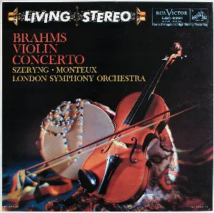 Pochette de Violin Concerto de London Symphony Orchestra - Pierre Monteux - Johannes Brahms - Henryk Szeryng