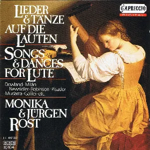 Pochette de Lieder und Tänze auf die Lauten de John Dowland - Luis de Milán - Alonso Mudarra